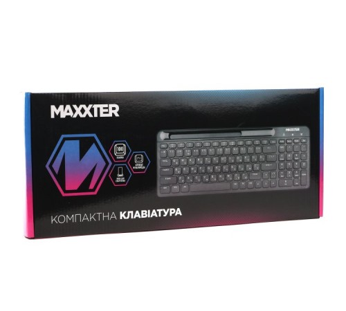 Клавiатура Maxxter KB-01B-UA Black Клавiатура Maxxter KB-01B-UA Black