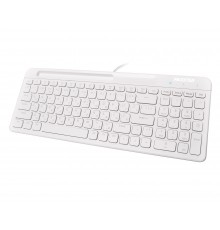 Клавiатура Maxxter KB-01W-UA White