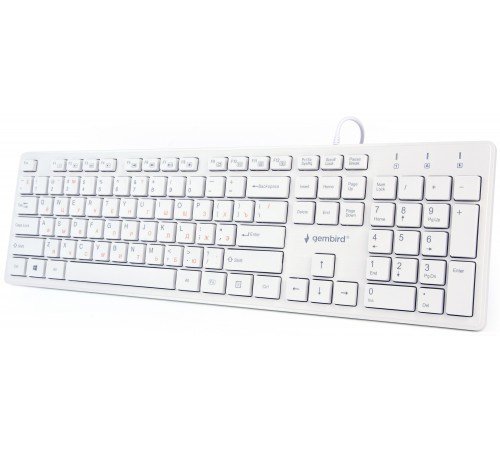 Клавіатура Gembird KB-MCH-03-W-UA Ukr White