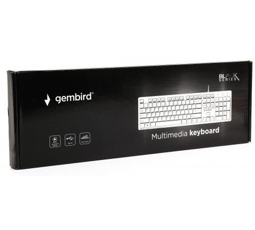 Клавіатура Gembird KB-MCH-03-W-UA Ukr White