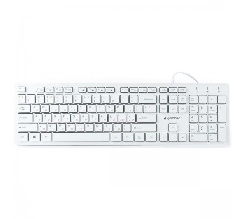 Клавіатура Gembird KB-MCH-03-W-UA Ukr White
