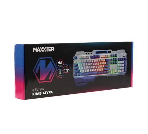 Клавiатура Maxxter KBG-RGB-01-UA Клавiатура Maxxter KBG-RGB-01-UA