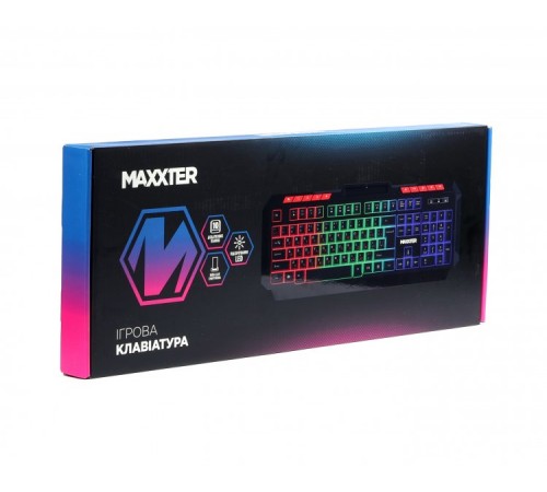 Клавiатура Maxxter KBG-UML-02B-UA Black Клавiатура Maxxter KBG-UML-02B-UA Black