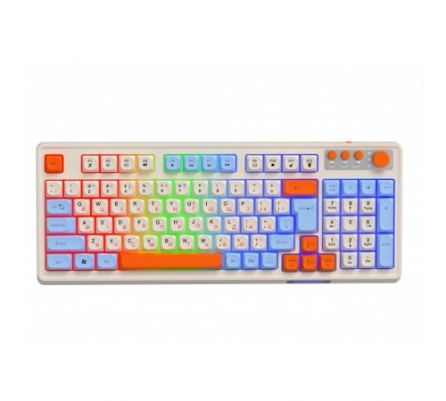 Клавiатура бездротова Maxxter KBGW-3C01-UA White