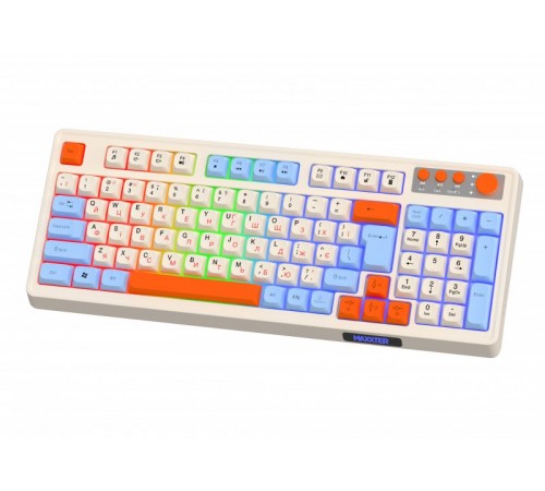 Клавiатура бездротова Maxxter KBGW-3C01-UA White