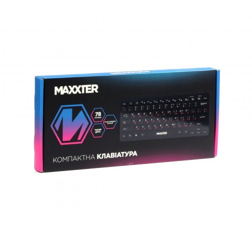Клавiатура Maxxter KBM-C01B-UA Black