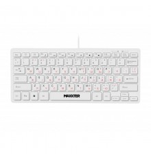 Клавiатура Maxxter KBM-C01W-UA White