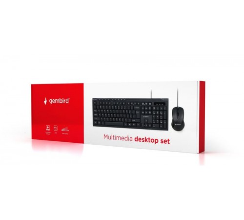 Комплект (клавіатура + миша) Gembird KBS-UM-03-UA Black