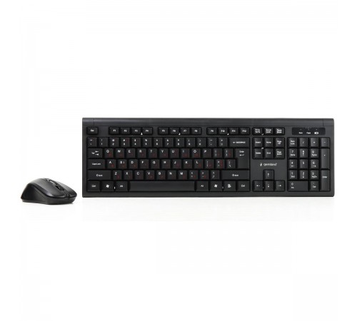 Комплект бездротовий (клавіатура, миша) Gembird KBS-WM-03-UA Black