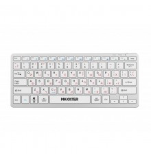 Клавiатура бездротова Maxxter KBW-C01S-UA Silver