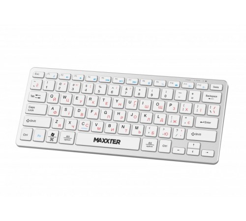 Клавiатура бездротова Maxxter KBW-C01S-UA Silver