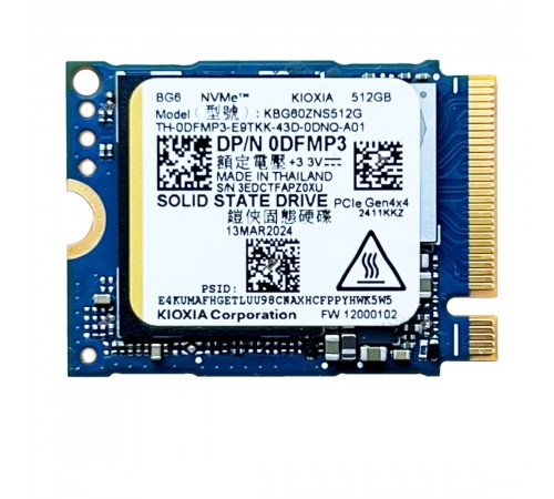 Накопичувач SSD 512GB Kioxia M.2 2230 NVMe PCIe 4.0 x4 (KEG60ZNS512G)