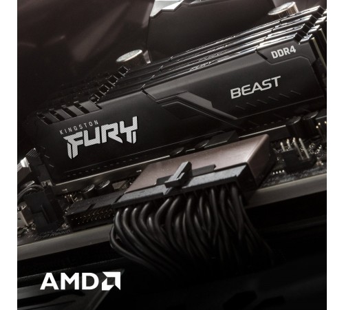 Модуль пам`ятi DDR4 16GB/3200 Kingston Fury Beast Black (KF432C16BB1/16WP)
