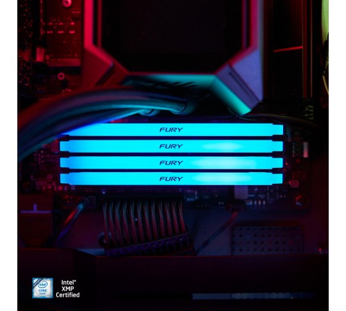 Модуль пам`яті DDR4 16GB/3200 Kingston Fury Beast RGB (KF432C16BB12A/16WP)