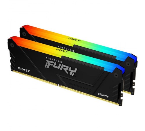 Модуль пам`яті DDR4 2x16GB/3200 Kingston Fury Beast RGB (KF432C16BB12AK2/32WP)