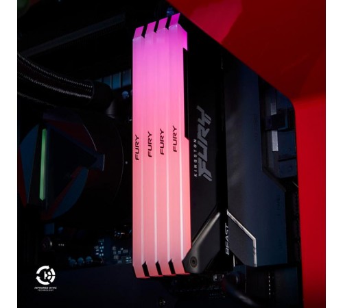 Модуль пам`яті DDR4 2x16GB/3200 Kingston Fury Beast RGB (KF432C16BB12AK2/32WP)