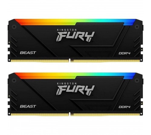 Модуль пам`яті DDR4 2x8GB/3600 Kingston Fury Beast RGB Black (KF436C17BB2AK2/16)