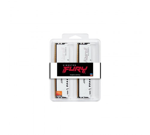 Модуль пам`яті DDR5 2x16GB/5200 Kingston Fury Beast White (KF552C36BWEK2-32)