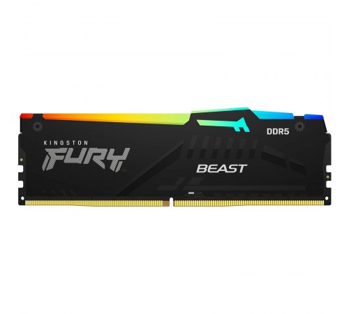 Модуль пам`яті DDR5 32GB/5600 Kingston Fury Beast RGB Black (KF556C36BBE2A-32)