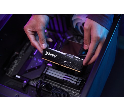 Модуль пам`яті DDR5 32GB/5600 Kingston Fury Beast RGB Black (KF556C36BBE2A-32)
