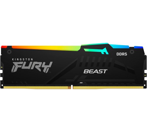 Модуль пам`яті DDR5 2x32GB/5600 Kingston Fury Beast RGB Black (KF556C36BBE2AK2-64)