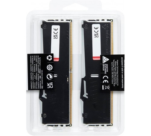 Модуль пам`яті DDR5 2x32GB/5600 Kingston Fury Beast RGB Black (KF556C36BBE2AK2-64)