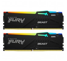 Модуль пам`яті DDR5 2x16GB/5600 Kingston Fury Beast RGB Black (KF556C36BBEAK2-32)