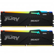 Модуль пам`яті DDR5 2x16GB/5600 Kingston Fury Beast RGB Black (KF556C36BBEAK2-32)