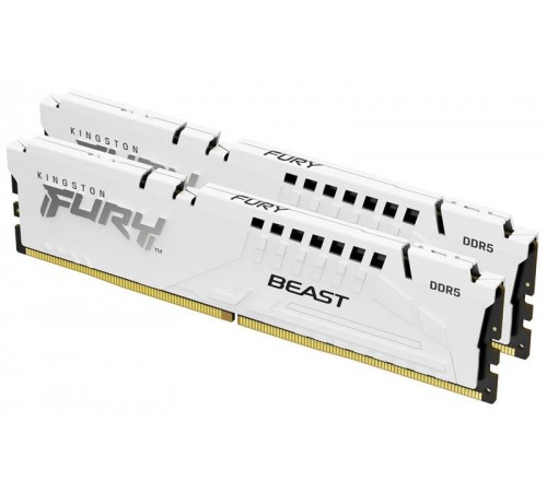 Модуль пам`ятi DDR5 2х32GB/5600 Kingston Fury Beast White (KF556C36BWEK2-64)