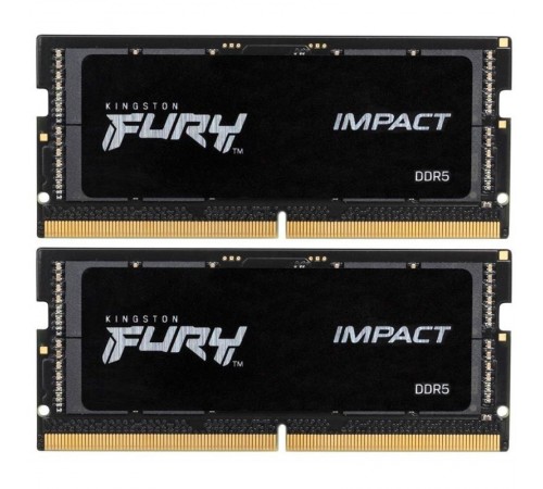 Модуль пам`ятi SO-DIMM DDR5 2x16GB/5600 Kingston Fury Impact (KF556S40IBK2-32)
