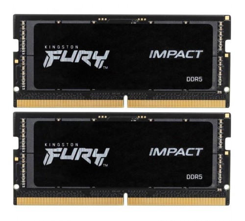 Модуль пам`ятi SO-DIMM DDR5 2x32GB/5600 Kingston Fury Impact (KF556S40IBK2-64)