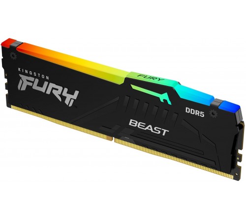 Модуль пам`яті DDR5 2x16GB/6000 Kingston Fury Beast RGB Black (KF560C36BBE2AK2-32)