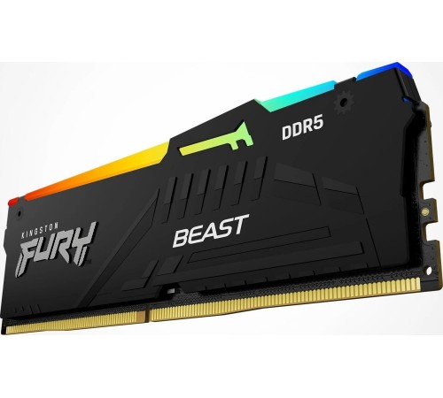 Модуль пам`яті DDR5 2x16GB/6000 Kingston Fury Beast RGB Black (KF560C36BBE2AK2-32)