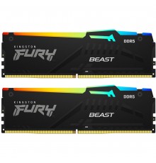 Модуль пам`яті DDR5 2x16GB/6000 Kingston Fury Beast RGB Black (KF560C36BBE2AK2-32)