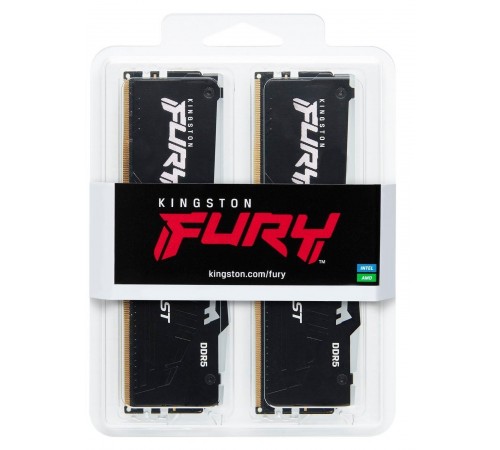 Модуль пам`яті DDR5 2x16GB/6000 Kingston Fury Beast RGB Black (KF560C36BBE2AK2-32)