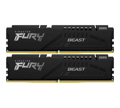 Модуль пам`яті DDR5 2x32GB/6000 Kingston Fury Beast Black (KF560C36BBE2K2-64)