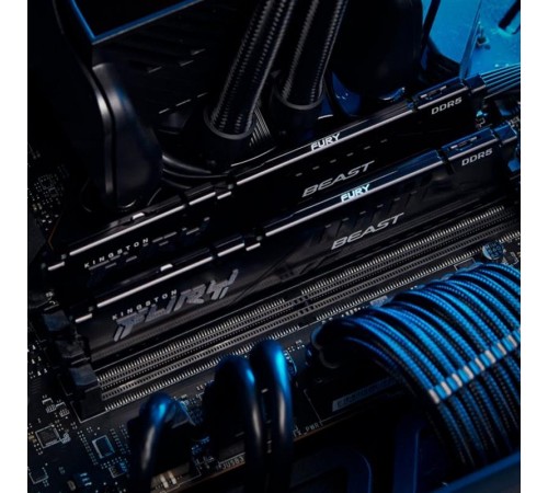 Модуль пам`яті DDR5 2x32GB/6000 Kingston Fury Beast Black (KF560C36BBEK2-64)