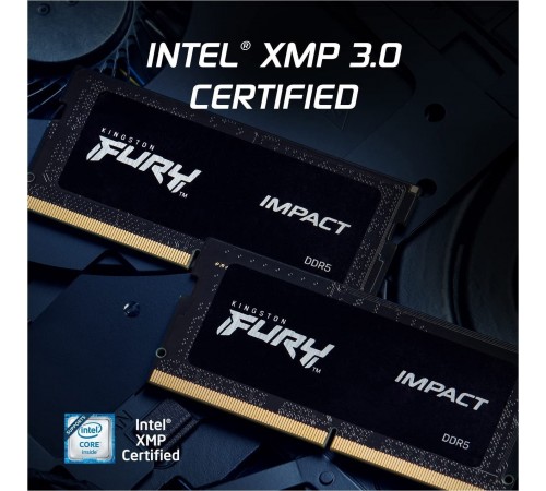 Модуль пам`ятi SO-DIMM DDR5 16GB/6000 Kingston Fury Impact (KF560S38IB-16)