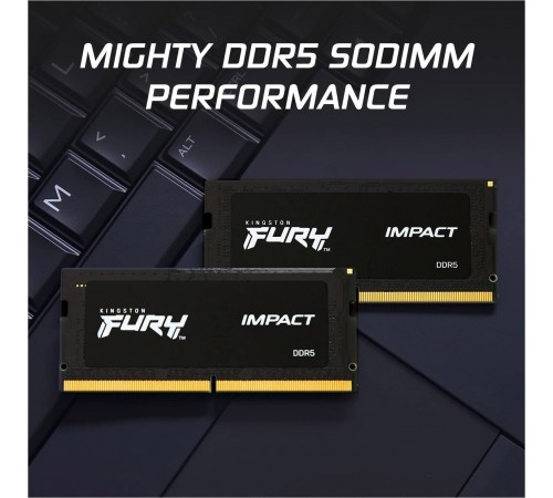 Модуль пам`ятi SO-DIMM DDR5 16GB/6000 Kingston Fury Impact (KF560S38IB-16)
