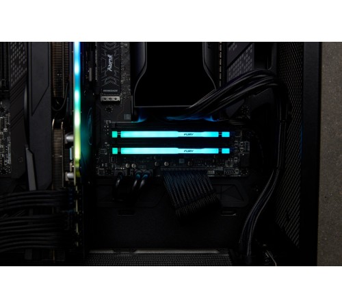 Модуль пам`яті DDR5 16GB/6400 Kingston Fury Beast RGB Black (KF564C32BBA-16)