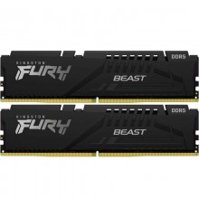 Модуль пам`яті DDR5 2x32GB/6400 Kingston Fury Beast Black (KF564C32BBK2-64)
