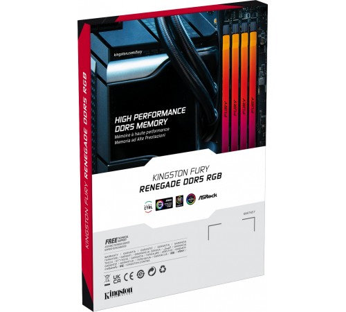 Модуль пам`яті DDR5 2x24GB/8400 Kingston Fury Renegade RGB (KF584CU40RSAK2-48)