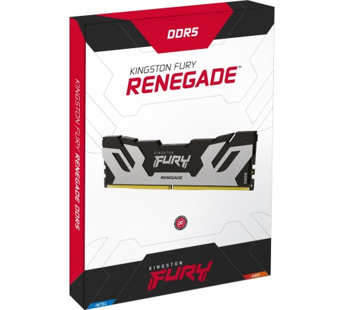 Модуль пам`яті DDR5 2x24GB/8400 Kingston Fury Renegade Silver (KF584CU40RSK2-48)