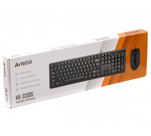 Комплект (клавіатура, миша) A4-Tech KK-3330S Black