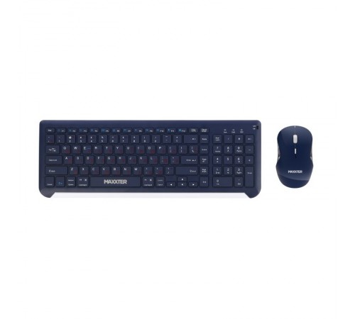 Комплект (клавіатура, миша) бездротовий Maxxter KMS-WCM-01BL-UA Dark Blue