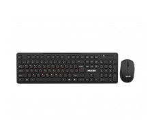 Комплект (клавіатура, миша) бездротовий Maxxter KMS-WCM-02B-UA Black