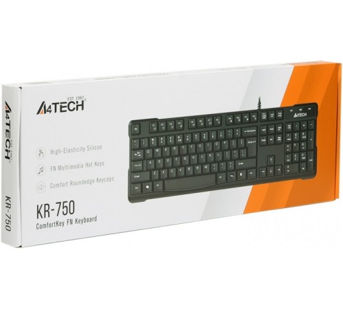 Клавіатура A4Tech KR-750 Ukr Black