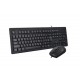 Комплект (клавіатура, миша) A4Tech KR-8372S Black
