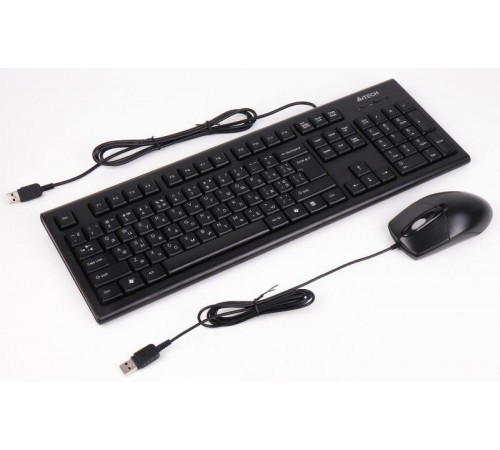 Комплект (клавіатура, миша) A4Tech KR-8372 Black