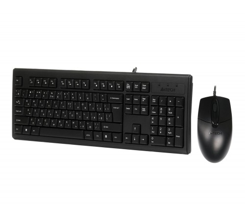 Комплект (клавіатура, миша) A4Tech KR-8372 Black